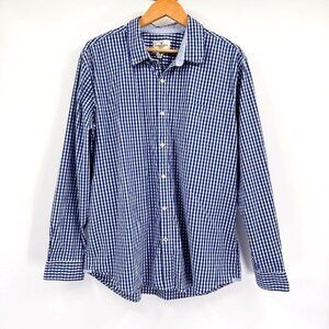 2/$30 American Eagle Classic Fit Collared Gingham Plaid Button Down Shirt AE XXL